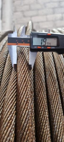 Cable de acero inoxidable; Imagen de medidas del cable de acero inoxidable que puede ser fabricado de acuerdo a las necesidades de cada cliente.