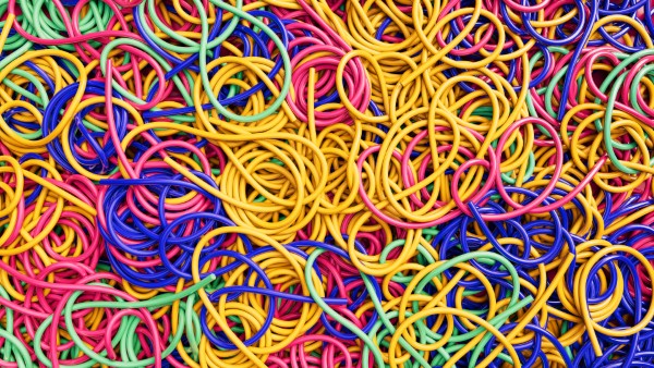 Cable boa; Imagen de variedad de cables de colores